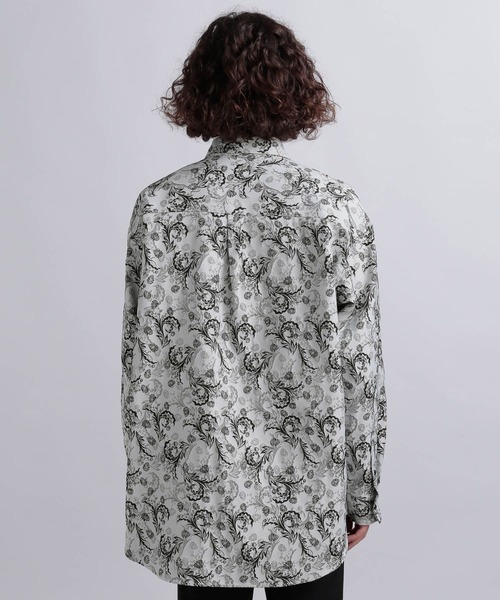 極上 総花柄 刺繍 シャツ 半袖 黒 HARE フラワー ジャガード 楽天市場】【SALE／40%OFF】(M)フラワーシシュウSH/SS HARE ハレ