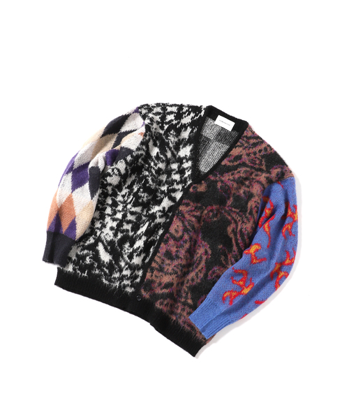 INHERIT（インヘリット）の「オーバーサイズ 総柄カーディガン（カーディガン/ボレロ・メンズ・ブラック系その他・MEDIUM/LARGE）」の17枚目の写真