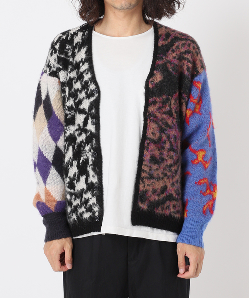 INHERIT（インヘリット）の「オーバーサイズ 総柄カーディガン（カーディガン/ボレロ・メンズ・ブラック系その他・MEDIUM/LARGE）」の18枚目の写真