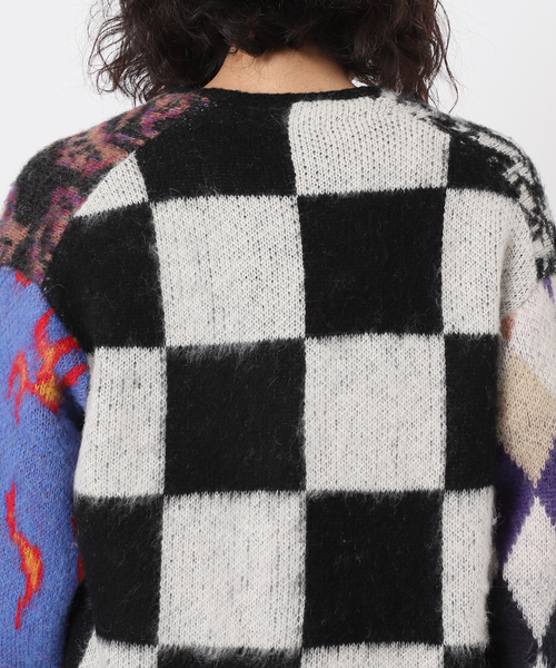 INHERIT（インヘリット）の「オーバーサイズ 総柄カーディガン（カーディガン/ボレロ・メンズ・ブラック系その他・MEDIUM/LARGE）」の22枚目の写真