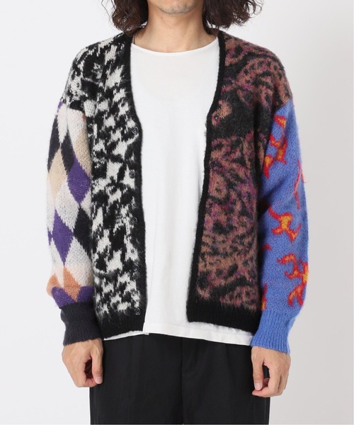 INHERIT（インヘリット）の「オーバーサイズ 総柄カーディガン（カーディガン/ボレロ・メンズ・ブラック系その他・MEDIUM/LARGE）」の10枚目の写真