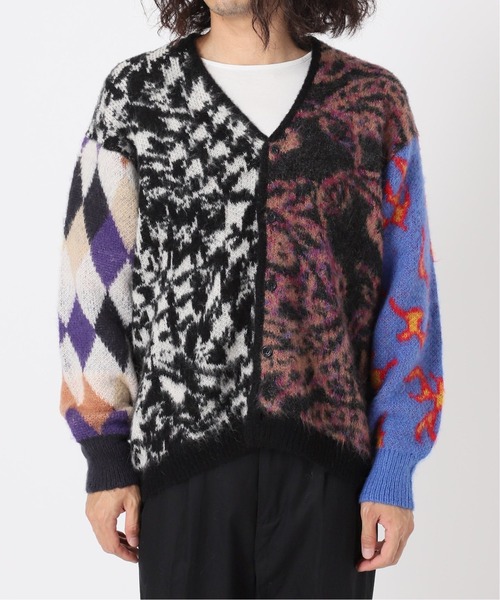 INHERIT（インヘリット）の「オーバーサイズ 総柄カーディガン（カーディガン/ボレロ・メンズ・ブラック系その他・MEDIUM/LARGE）」の11枚目の写真