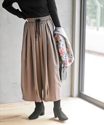 ツイル起毛ボリュームタックパンツ