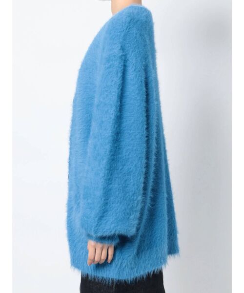 jouetie（ジュエティ）の「フェザーヤーンチュニックカーデ（カーディガン/ボレロ・レディース・ブラック/レッド/ピンク/ブルー/パープル・MEDIUM）」の10枚目の写真