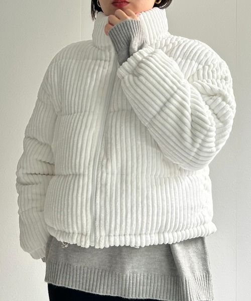 セール】【選べる素材】新素材登場！コーデュロイ/合皮ダウン（ダウン