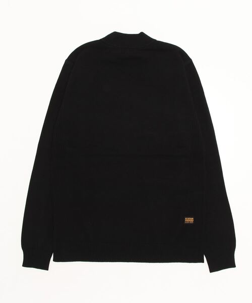 G-STAR（ジースター）の「CLASSIC SPORT MOCK KNIT/モックネック/ワンポイント/ロゴセーター（ニット/セーター・メンズ・ダークブルー/ダークブラック・MEDIUM/LARGE/X-LARGE/X-SMALL/SMALL）」の14枚目の写真