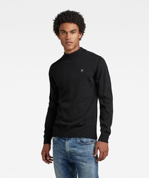 CLASSIC SPORT MOCK KNIT/モックネック/ワンポイント/ロゴセーター