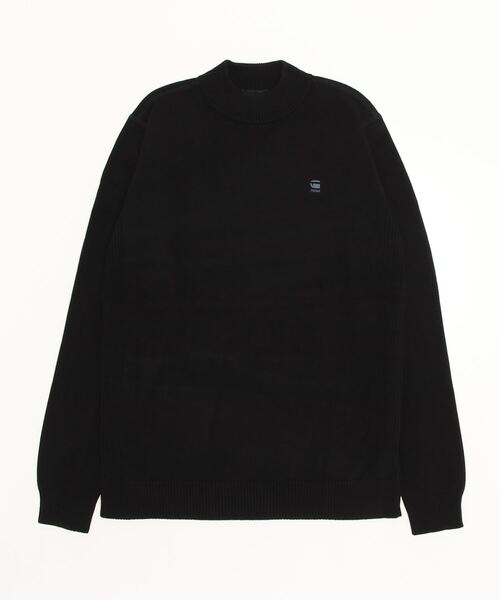 G-STAR（ジースター）の「CLASSIC SPORT MOCK KNIT/モックネック/ワンポイント/ロゴセーター（ニット/セーター・メンズ・ダークブルー/ダークブラック・MEDIUM/LARGE/X-LARGE/X-SMALL/SMALL）」の13枚目の写真