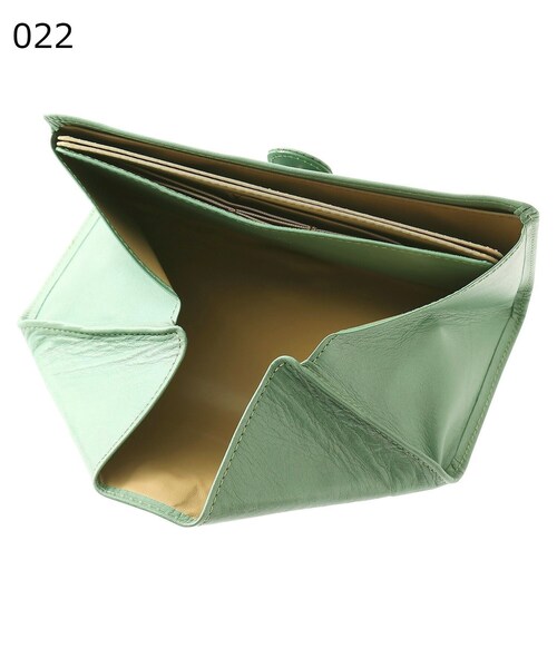 HIROKO HAYASHI（ヒロコハヤシ）の「◆CAFE-3(カフェ) 長財布ミニ（財布・レディース・グリーン/ピンク系/マスタード・00）」の12枚目の写真