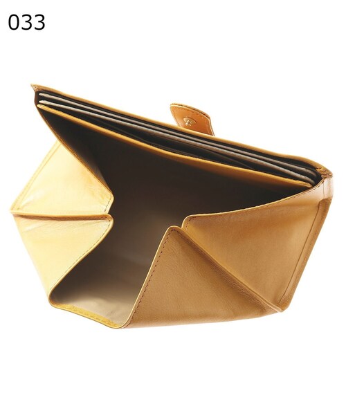 HIROKO HAYASHI（ヒロコハヤシ）の「◆CAFE-3(カフェ) 長財布ミニ（財布・レディース・グリーン/ピンク系/マスタード・00）」の13枚目の写真