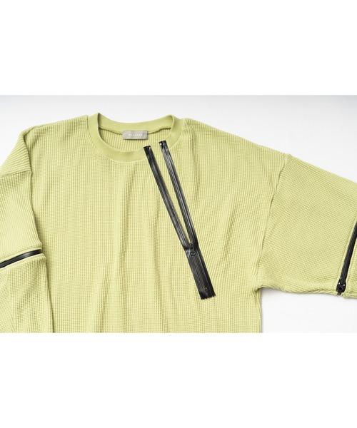 Wizzard（ウィザード）の「Wizzard ウィザード / WAFFLE ビッグワッフルカットソー（スウェット・メンズ・ブラック/ホワイト/イエロー・2/3/1）」の6枚目の写真