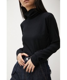 AZUL by moussy | BASIC RIB TURTLE NECK TOPS/ベーシックリブタートルネックトップス(Tシャツ/カットソー)
