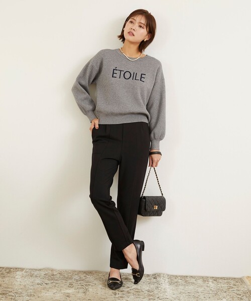 Feroux(フェルゥ)の「【洗える】ストレッチテーパード パンツ(その他パンツ・レディース・ブラック系/ベージュ系/ダークブラウン系・1/2)」の4枚目の写真