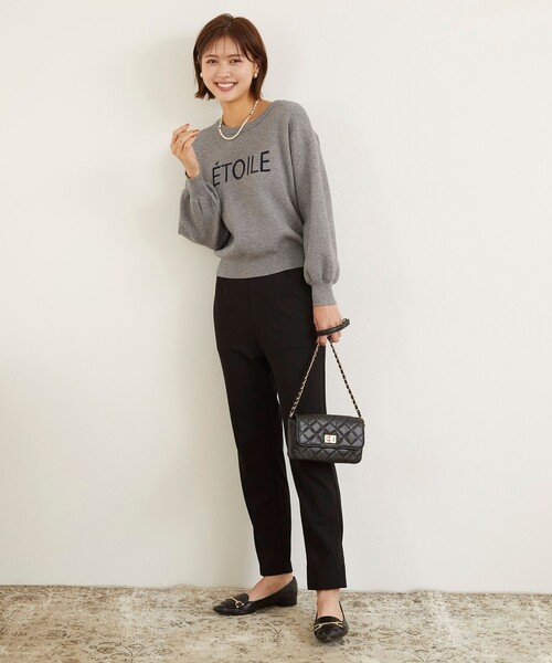 Feroux(フェルゥ)の「【洗える】ストレッチテーパード パンツ(その他パンツ・レディース・ブラック系/ベージュ系/ダークブラウン系・1/2)」の5枚目の写真