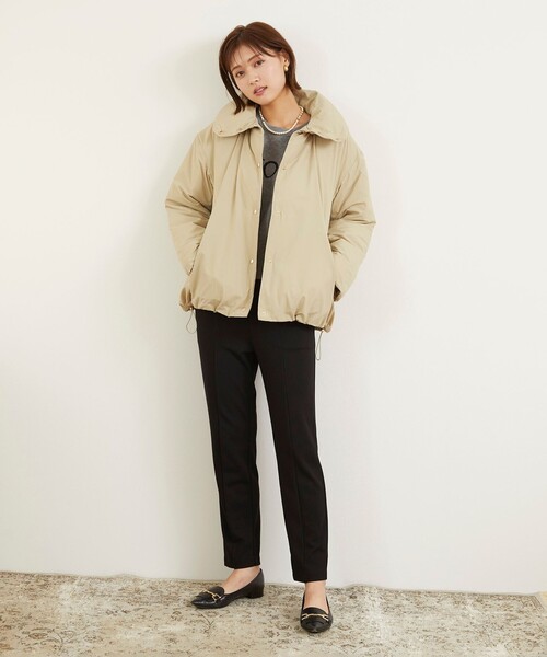 Feroux(フェルゥ)の「【洗える】ストレッチテーパード パンツ(その他パンツ・レディース・ブラック系/ベージュ系/ダークブラウン系・1/2)」の6枚目の写真