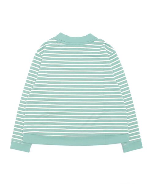 MB mint breeze(エムビーミントブリーズ)の「【M~5L 大きいサイズ】レイヤード風 ボーダー プルオーバー(Tシャツ/カットソー・レディース・ブラック/ライトグリーン/ピンク・M/L/LL/3L/4L/5L)」の21枚目の写真