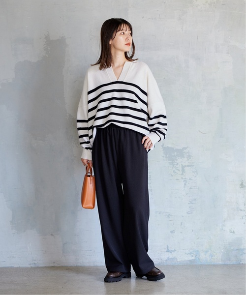 JOURNAL STANDARD（ジャーナルスタンダード）の「■《追加2》ウールライクストレッチワイドパンツ（その他パンツ・レディース・ブラック/ブラウン・34/36/38/40）」の22枚目の写真