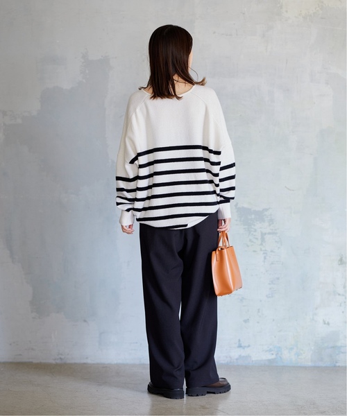 JOURNAL STANDARD（ジャーナルスタンダード）の「■《追加2》ウールライクストレッチワイドパンツ（その他パンツ・レディース・ブラック/ブラウン・34/36/38/40）」の12枚目の写真