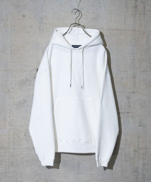 JOHN'S CLOSET(ジョンズクローゼット)の「【50】裏起毛 USAコットン ヘビーウェイト プルオーバー ビッグパーカー(パーカー・メンズ・グリーン/ブラック/チャコールグレー/ホワイト/ダークブルー/ベージュ/ブラウン/杢グレー・MEDIUM/LARGE)」の3枚目の写真