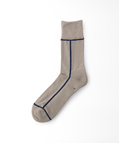 CHICSTOCKS（シックストックス）の「【CHICSTOCKS / シックストックス】LINE SOCKS（ソックス/靴下・メンズ・ブラック系その他/ブラック/ホワイト/ライトグレー/キャメル/グリーン/ダークブルー/オレンジ/グレー/モスグリーン・FREE）」の9枚目の写真