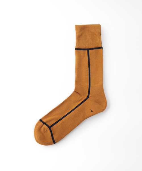 CHICSTOCKS（シックストックス）の「【CHICSTOCKS / シックストックス】LINE SOCKS（ソックス/靴下・メンズ・ブラック系その他/ブラック/ホワイト/ライトグレー/キャメル/グリーン/ダークブルー/オレンジ/グレー/モスグリーン・FREE）」の10枚目の写真
