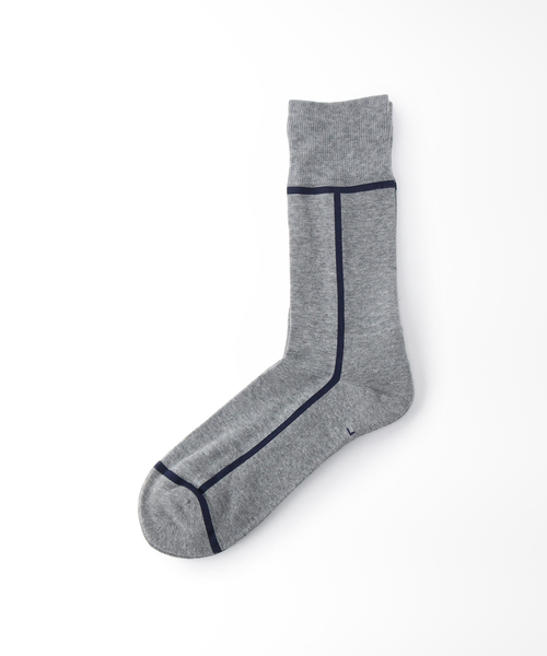 CHICSTOCKS（シックストックス）の「【CHICSTOCKS / シックストックス】LINE SOCKS（ソックス/靴下・メンズ・ブラック系その他/ブラック/ホワイト/ライトグレー/キャメル/グリーン/ダークブルー/オレンジ/グレー/モスグリーン・FREE）」の4枚目の写真