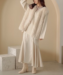 mysty woman | サイド異素材マーメイドスカート 174367(スカート)