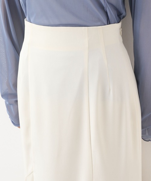 mysty woman(ミスティウーマン)の「サイド異素材マーメイドスカート 174367(スカート・レディース・ブラウン/ブラック/オフホワイト・FREE)」の12枚目の写真