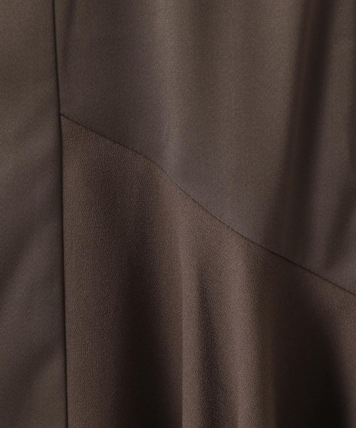 mysty woman(ミスティウーマン)の「サイド異素材マーメイドスカート 174367(スカート・レディース・ブラウン/ブラック/オフホワイト・FREE)」の18枚目の写真