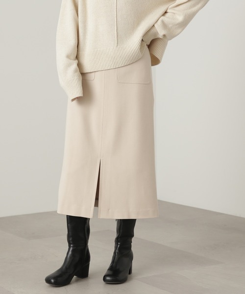 N.（N. Natural Beauty Basic）（エヌエヌナチュラルビューティーベーシック）の「【S Size Line】◆ステッチポケットミディスカート（スカート・レディース・ブラウン/ブルー/クリーム・SMALL/MEDIUM）」の16枚目の写真