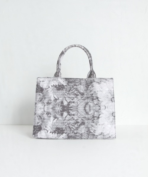 tocco closet(トッコ クローゼット)の「ゴブランプリントキャンバスバック(ハンドバッグ・レディース・ベージュ/ブラック/ピンク系その他・FREE)」の14枚目の写真