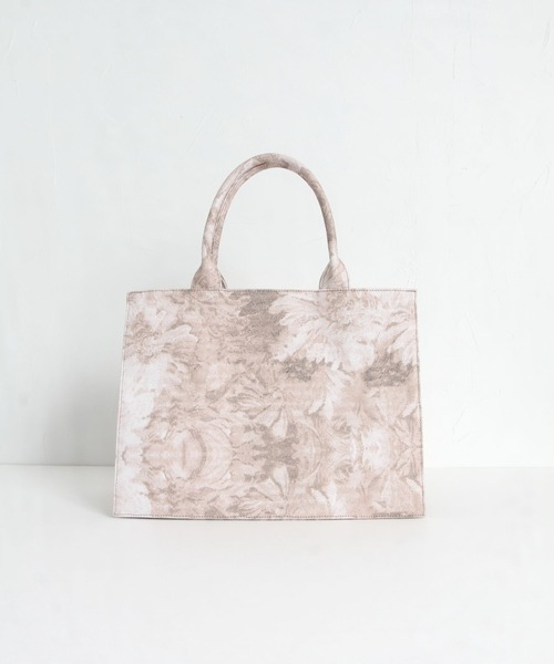 tocco closet(トッコ クローゼット)の「ゴブランプリントキャンバスバック(ハンドバッグ・レディース・ベージュ/ブラック/ピンク系その他・FREE)」の18枚目の写真