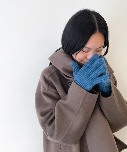 CANAL JEAN（キャナルジーン）の「El mar(エルマール) ホールタッチニットグローブ（手袋・レディース・ブラック/グレー/ブルー/ベージュ・ONE SIZE）」の10枚目の写真