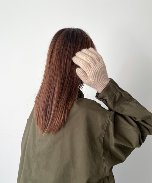 CANAL JEAN（キャナルジーン）の「El mar(エルマール) ホールタッチニットグローブ（手袋・レディース・ブラック/グレー/ブルー/ベージュ・ONE SIZE）」の9枚目の写真