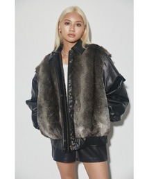 LAGUA GEM | F/FUR DOCKING JK フェイクファージャケット(その他アウター)