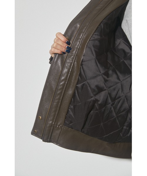 LAGUA GEM（ラグアジェム）の「F/FUR DOCKING JK フェイクファージャケット（その他アウター・レディース・ブラック/ブラウン・FREE）」の15枚目の写真