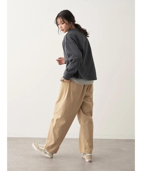 CRAFT STANDARD BOUTIQUE(クラフトスタンダードブティック)の「ボートネックレイヤードプルオーバー2(Tシャツ/カットソー・レディース・ブルー/オフホワイト/グリーン/パープル・FREE)」の15枚目の写真