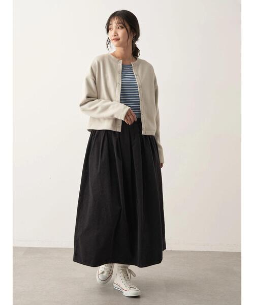 CRAFT STANDARD BOUTIQUE(クラフトスタンダードブティック)の「ボートネックレイヤードプルオーバー2(Tシャツ/カットソー・レディース・ブルー/オフホワイト/グリーン/パープル・FREE)」の18枚目の写真