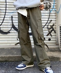 XU | 【XU/エックスユー】belt jogger pants 2 / ベルトジョガーパンツ ジョガーパンツ カーゴパンツ ミリタリー ユニセックス ポケットパンツ ヒモ カーゴパンツ(その他パンツ)