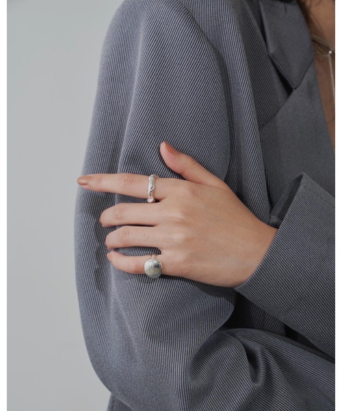 loni（ロニ）の「【金属アレルギー対応】ivy ring （デザインリング）/ニッケルフリーメッキ（リング・レディース・シルバー/ゴールド・#9/#11/#13）」の7枚目の写真