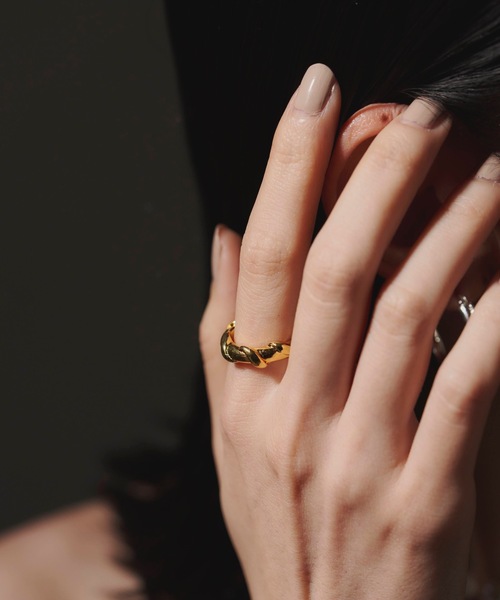 loni（ロニ）の「【金属アレルギー対応】ivy ring （デザインリング）/ニッケルフリーメッキ（リング・レディース・シルバー/ゴールド・#9/#11/#13）」の10枚目の写真