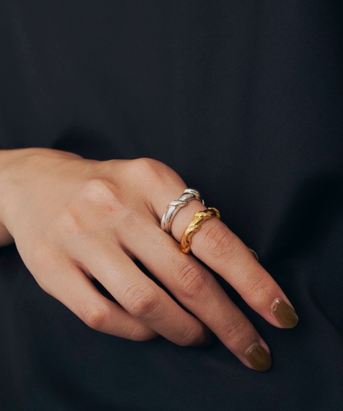 loni（ロニ）の「【金属アレルギー対応】ivy ring （デザインリング）/ニッケルフリーメッキ（リング・レディース・シルバー/ゴールド・#9/#11/#13）」の16枚目の写真