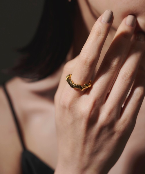 loni（ロニ）の「【金属アレルギー対応】ivy ring （デザインリング）/ニッケルフリーメッキ（リング・レディース・シルバー/ゴールド・#9/#11/#13）」の18枚目の写真