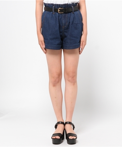 one after another NICE CLAUP（ワンアフターアナザーナイスクラップ）の「【mer8月号掲載 ナイスクラップ】 ハイウェストショートパンツ（その他パンツ・レディース・オフホワイト/インディゴブルー/その他1・FREE）」の8枚目の写真