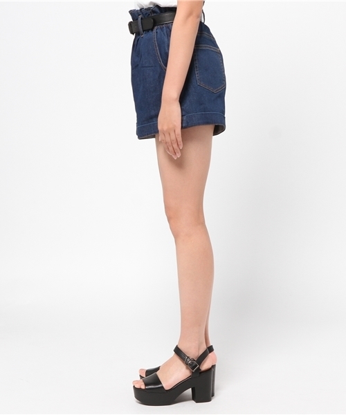 one after another NICE CLAUP（ワンアフターアナザーナイスクラップ）の「【mer8月号掲載 ナイスクラップ】 ハイウェストショートパンツ（その他パンツ・レディース・オフホワイト/インディゴブルー/その他1・FREE）」の13枚目の写真