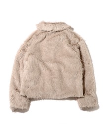 UGG@mos 裏地ロゴ フェイクファーコート / アグ ウラジロゴ フェイク