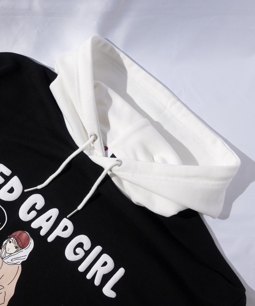 mariafrancoise パーカー　レッド✖️ピンク　サイズ変更可 マリーちゃんバックプリントパーカー[品番：RJTW0001949