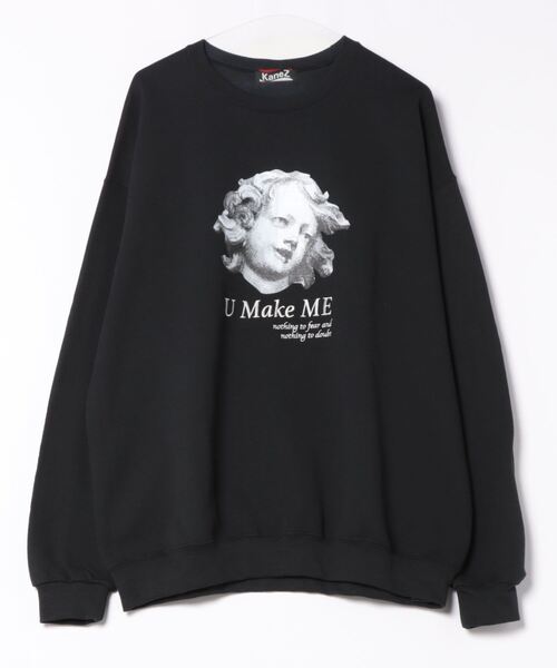 KaneZ（ケインズ）の「KaneZ/ケインズ/U Make Me CREW（スウェット・メンズ・ブラック/ブルー系その他3・F）」の2枚目の写真