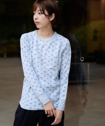 JEMORGAN | [JEMORGAN] ワッフル青花柄クルーロンＴ（パック入）(Tシャツ/カットソー)