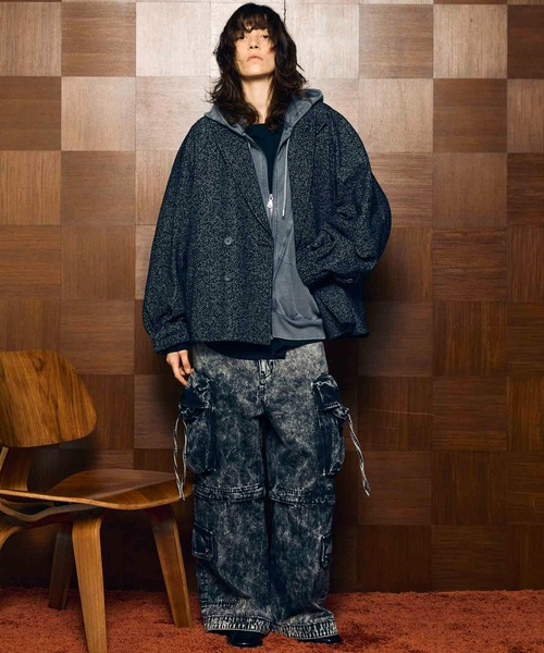 MAISON SPECIAL ビッグポケット2WAYバギーデニムカーゴパンツ Big Pocket 2way Buggy Denim Cargo Pants